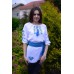 Embroidered blouse "Blue Rose Mood"